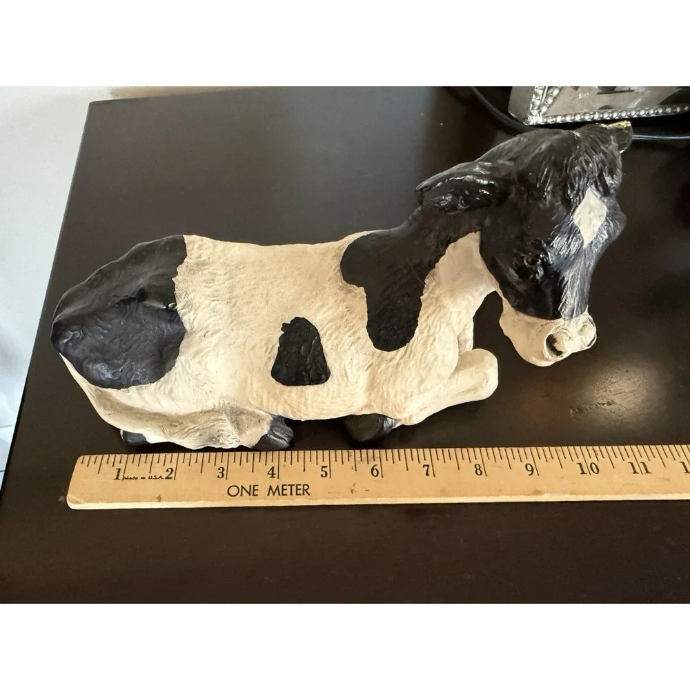 Home Decor Cow Gift, Large accent cottage core gramma core country  Vintage Farm